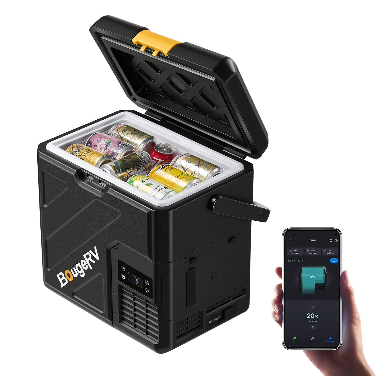 BougeRV CRH20 20L 12V Portable Car Fridge Freezer - Image 7