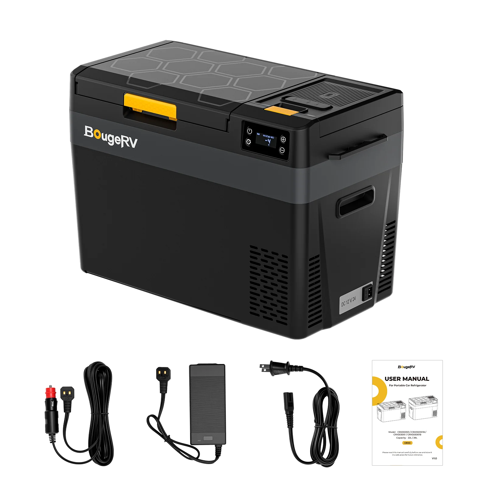 BougeRV New CRX3 28L 12V Portable Electric Cooler Fridge - Image 8